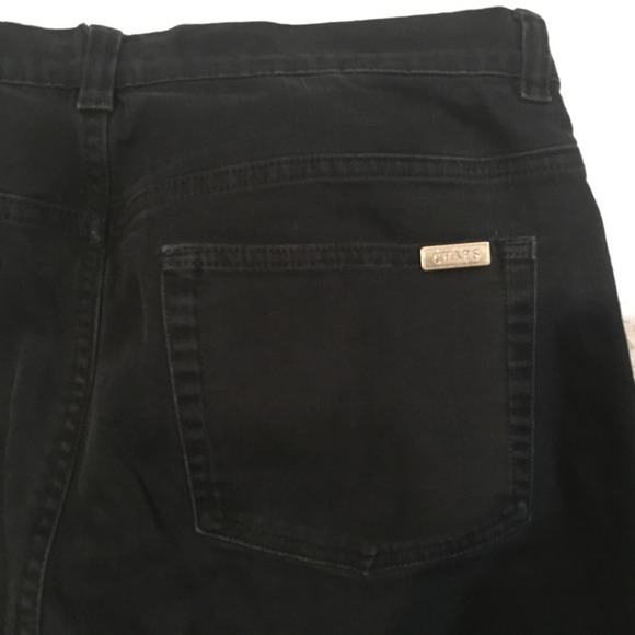 CHAPS Petite Black Bootcut Jeans Women's Size 12P Cotton Stretch‎ Denim - Picture 4 of 8
